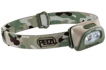 PETZL TACTIKKA+ Headlamp – Compact and Powerful 350 Lumen Headlamp, for Hunting and Fishing with White or Red Lighting